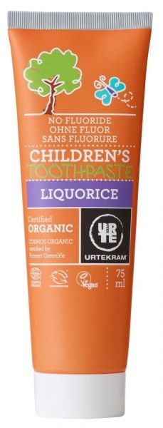 Дитяча зубна паста Urtekram Liquorice органічна 75 мл
