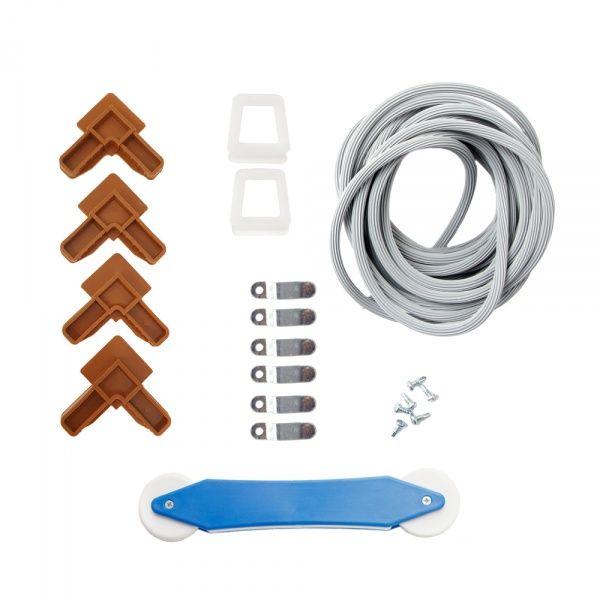 Сітка москітна на вікна / на балкон вставна Vektor 750х1500 мм дуб золотий