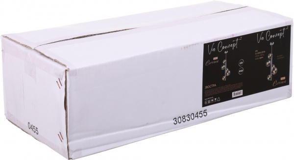 Люстра стельова Accento lighting Cervinia 5x20 Вт G9 хром ALHu-KP31704-5B 