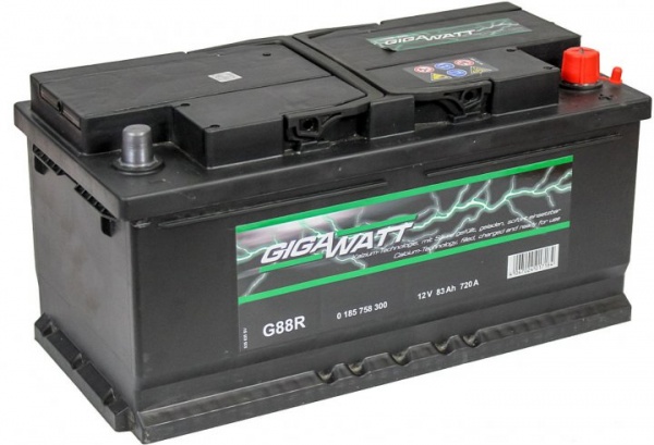 Акумулятор автомобільний GIGAWATT 83Ah 720A 12V «+» ліворуч (GW 0185758300)