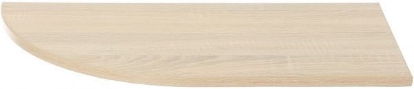 Полка ДСП угловая радиусная 600x300 мм дуб сонома 