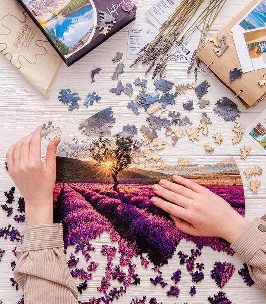 Пазл дерев'яний Прованс 30 см PuzzleUp 