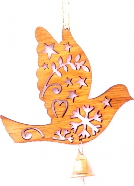 Підвіска Пташка 10 см мідний 1220346