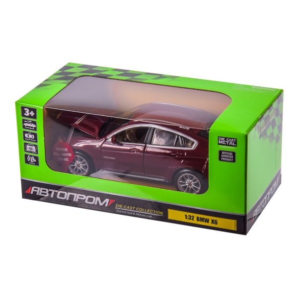 Автомодель Автопром 1:32 BMW X6 в ассортименте 68311