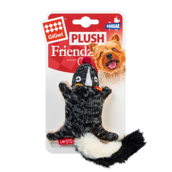 Игрушка для собак GiGwi Скунс с пищалкой Plush 9 см
