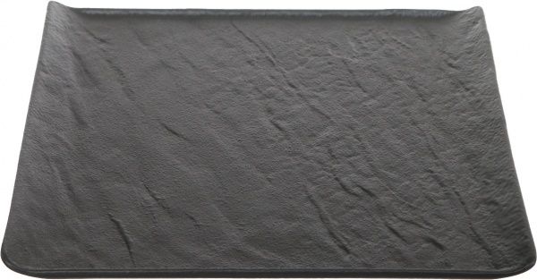 Блюдо квадратне Lavastone Black Surf 27,5x27,5 см 