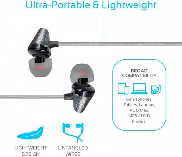 Навушники Promate Clavier black 