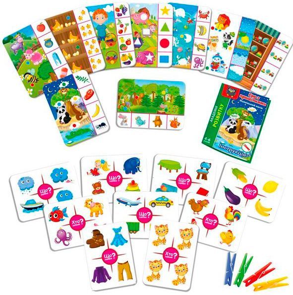 Игра Vladi Toys с прищепками Маленький логик VT5303-11