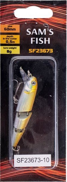 Воблер Sams Fish SF 23673-10 8 г 60 мм трехсложный