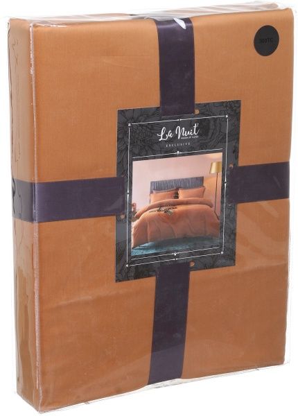 Комплект постельного белья Mono orange D двухспальный оранжевый La Nuit 