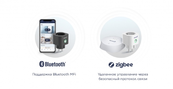 Розумна розетка Perenio PEHPL02 чорний 