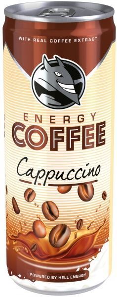 Енергетичний напій HELL Холодна кава з молоком Energy Coffee Cappuccino 0,25 л 