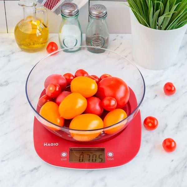Весы кухонные Magio MG-290 красные