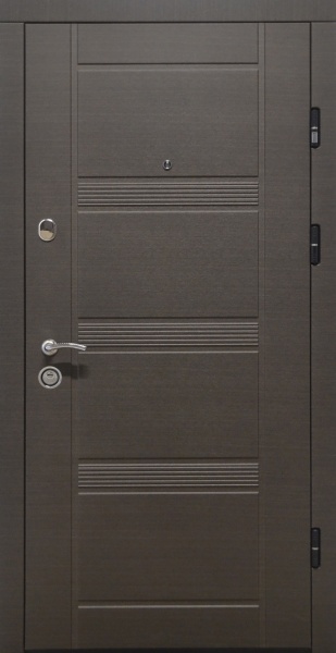 Дверь входная Министерство дверей КС-29+ венге серый горизонт 2050х860 мм правая