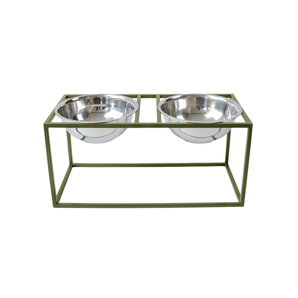 Підставка з мисками 10 центів для Джека №6 L 2 шт. по 1250 мл хакі