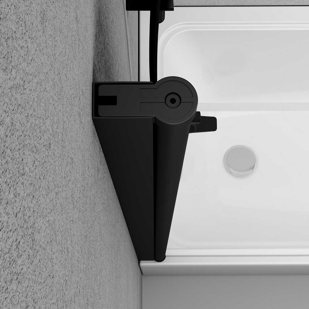 Шторка для ванни AM.PM Gem W90UBS-D080-140BT, поворотна