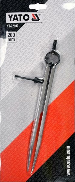 Циркуль YATO YT-72107 200 мм с винтовым фиксатором