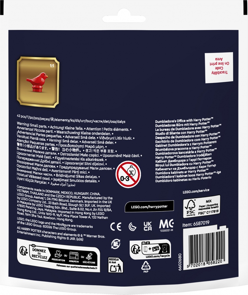 Конструктор LEGO Harry Potter Кабинет Дамблдора с Гарри Поттером 30724