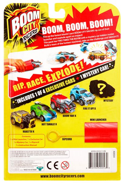 Игровой набор Boom City Racers FIRE IT UP! Машинки с пусковым устройством - 2 шт. 6631573
