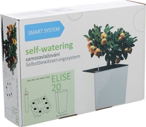 Система автоматического полива Plastkon Smart system для серии ELISE 20 см квадратный черный 