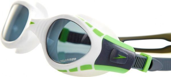 Очки для плавания Speedo Futura BioFUSE Polarised 808834A214 Futura Biofuse polirised 8-08834A214 белый с зеленым