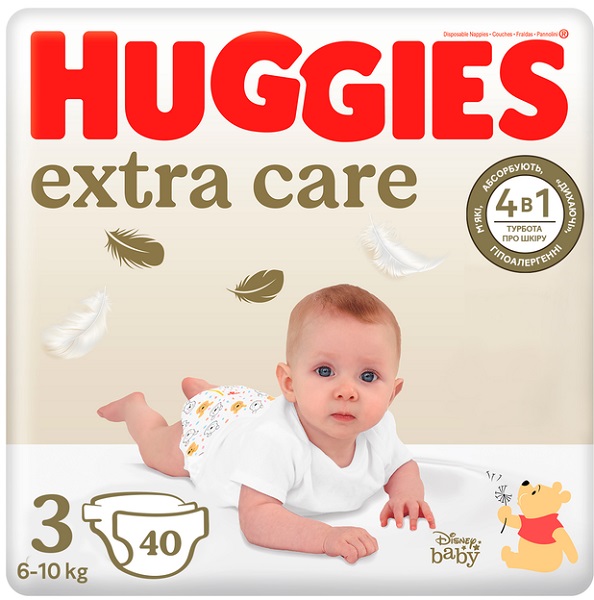 Подгузники Huggies Extra Care 3 6-10 кг 40 шт.