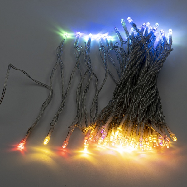 Декоративная гирлянда Altalusse (INL-2402U-80 Multicolor) встроенный светодиод (LED) 80 ламп 10 м 