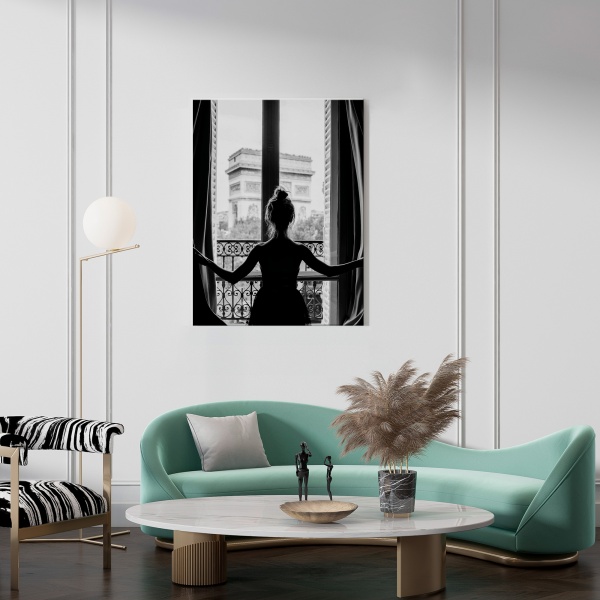 Картина на полотні ЧБ Девушка 50x70 см WS Holst 14082221,6 