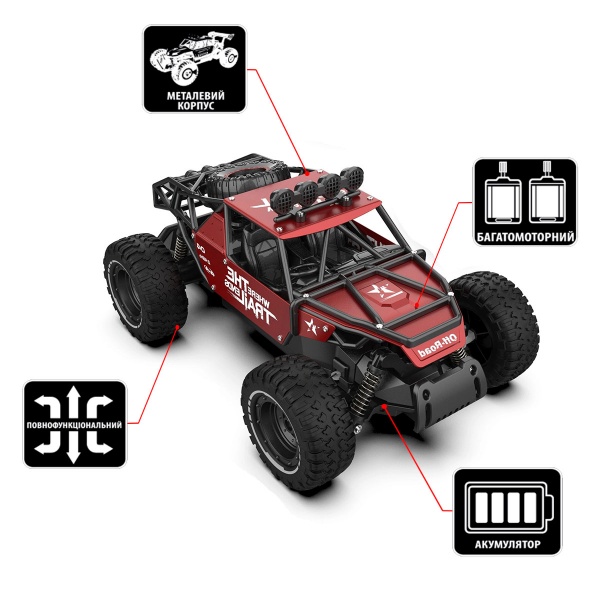 Автомобиль на р/у Sulong Toys OFF-ROAD CRAWLER RACE red 1:14