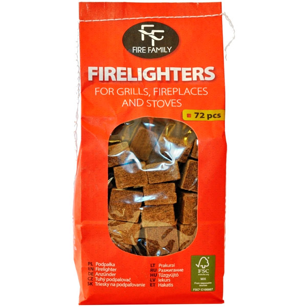 Підпалка для каміну та печі 72шт 
