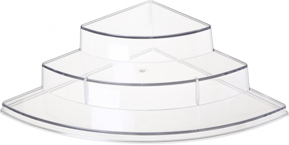 Органайзер Flamberg для спецій 3-ярусний напівкруглий прозорий 36.5x26x8.5cm