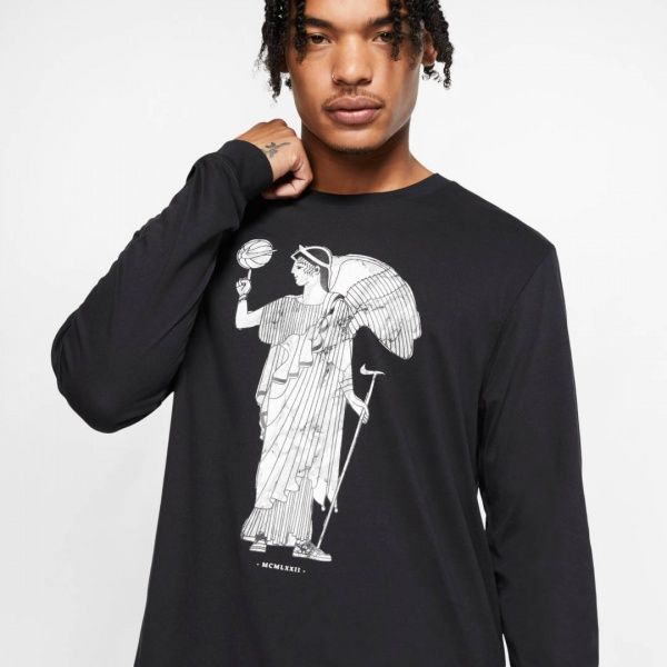 Футболка Nike M NK DRY TEE BBALL HBR LS CD1106-010 M чорний