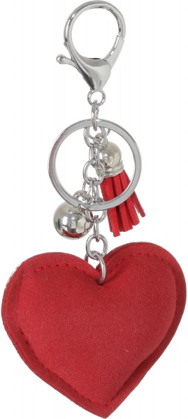 Брелок для рюкзаков Nota Bene Красное сердце 7х5 см