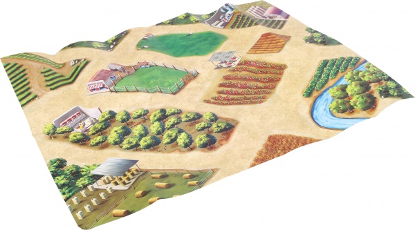 Ігровий набір Shantou х36 шт. ферма 45х34 см червоний JY301557