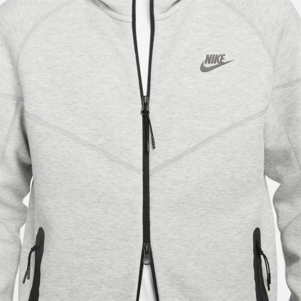 Джемпер Nike M NK TCH FLC FZ WR HOODIE FB7921-063 р.XL сірий