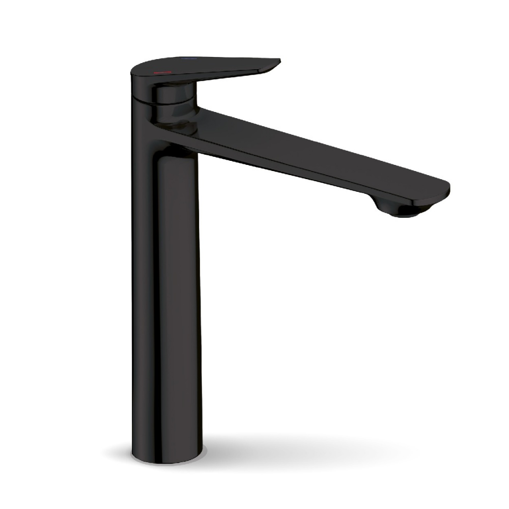 Смеситель для умывальника FADO S.r.l MIX05044B высокий матовый черный