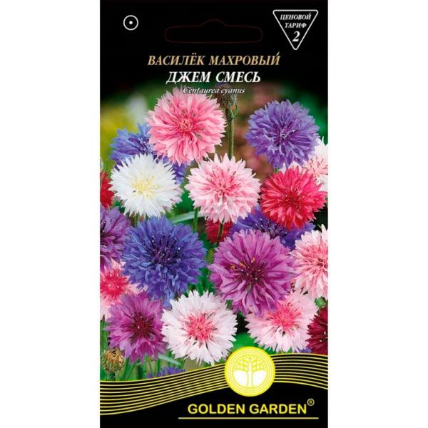 Семена Golden Garden василек махровый Джем смесь 0,5 г