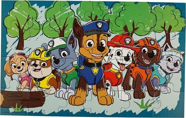 Пазл деревянный Spin Master 4 в 1 «Щенячий патруль» 34х21 см SM98301/6032978