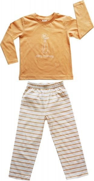 Піжама дитяча для дівчинки Colibri р.110 молочний із жовтим G7006 