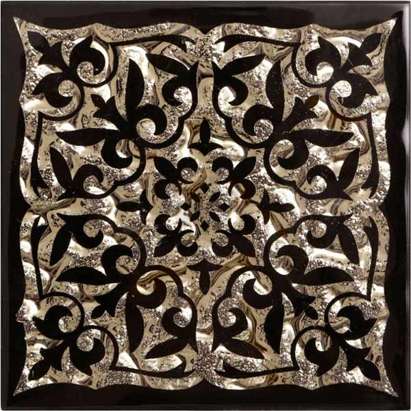 Плитка Grand Kerama Тако Ніч золото рифлена 2051 8x8 