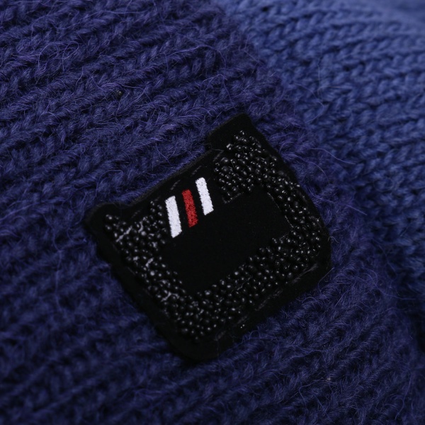 Шапочка детская для мальчика Kraft+ р.48-50 темно-синий с синим 1739 