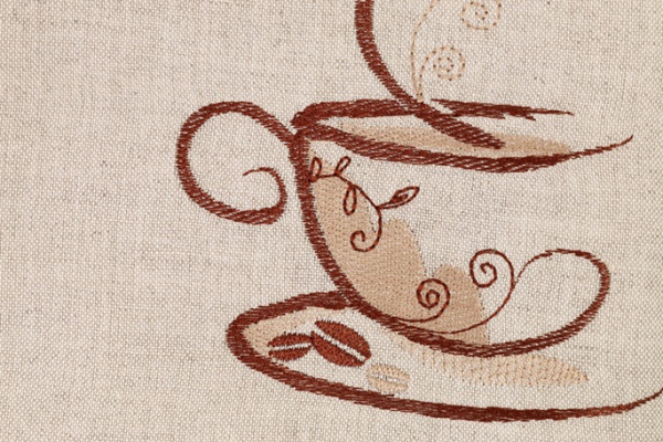 Дорожка Кофе 398-21/08 140x40 см белый с рисунком Эдельвика 