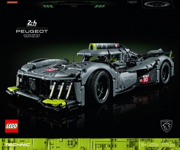 Конструктор LEGO Technic Peugeot 9X8 24H Le Mans Hybrid Hypercar (42156)