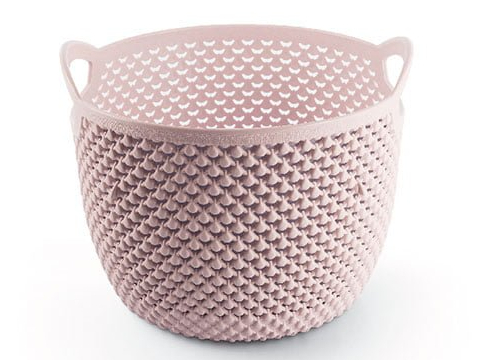 Кошик Ucsan Plastik DROP кругла 3,3 л рожевий 
