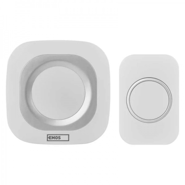 Звонок беспроводной в розетку Emos белый с серым P5733W