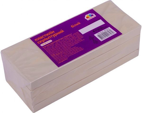 Пластилин скульптурный Гамма UA белый 402304 800 г 