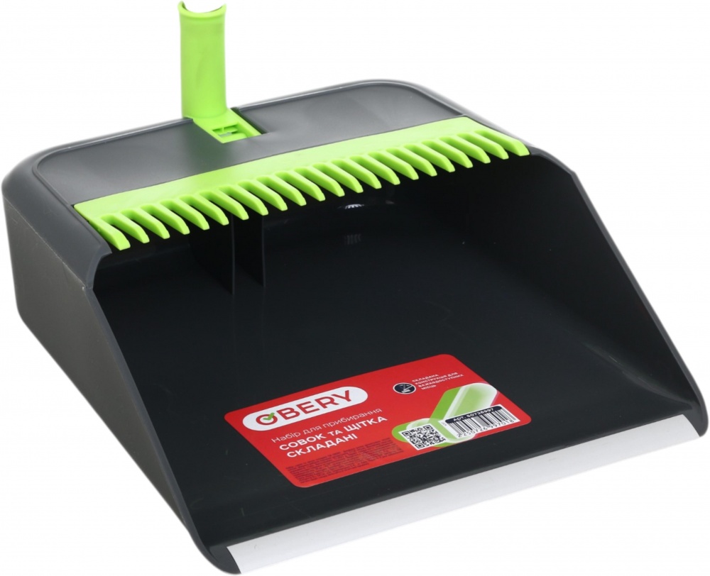 Комплект для уборки пола совок и щетка складные Profi OBERY 103 см