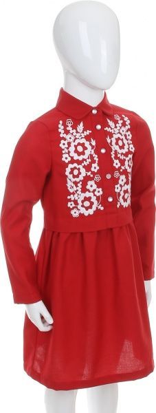 Платье Эдельвика 116 красный 168-19/00 