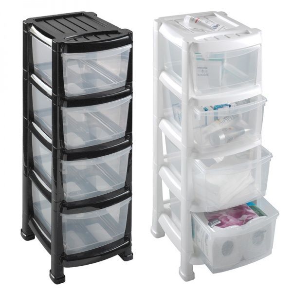 Комод пластиковий Heidrun 1521_чорний Professional 780x380x290 мм