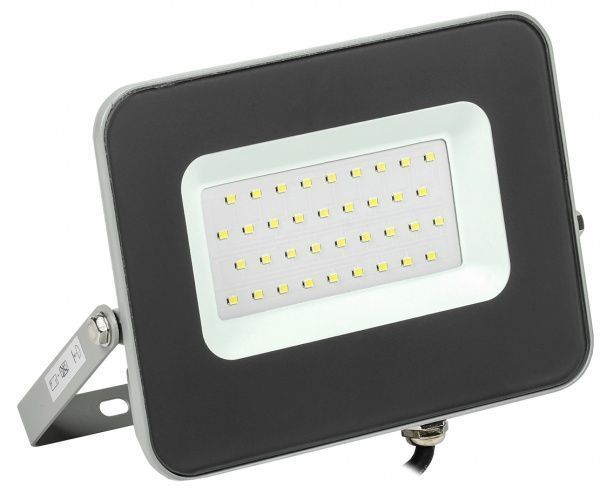 Прожектор IEK СДО 07-30 6500 K LED 30 Вт IP65 серый 